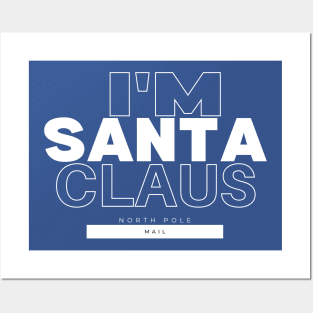 Santa claus t-shirt Posters and Art